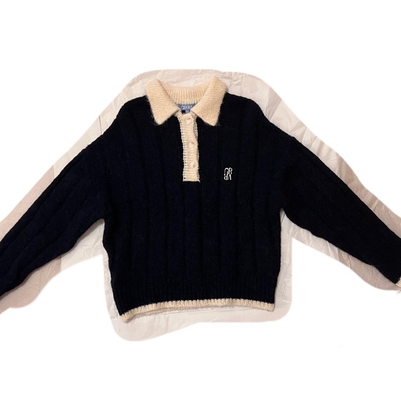 GROVE Navy sweater korean brand - Picture 2 of 8